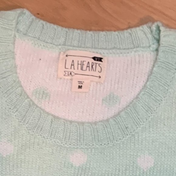 cottagecore crop polka dot panda sweater urban outfitters y2k - Picture 6 of 8